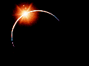 The Sun occulted by the Moon in an eclipse